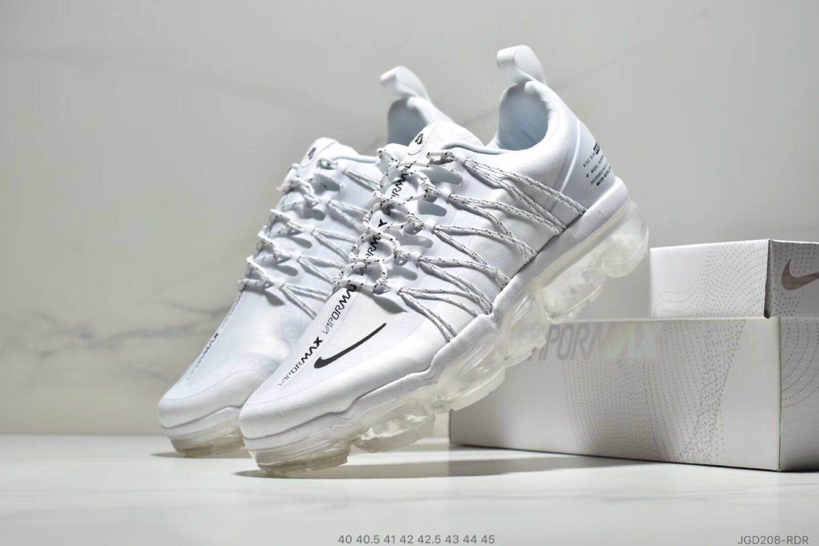 Men's 2019 Nike Air VaporMax All White Shoes